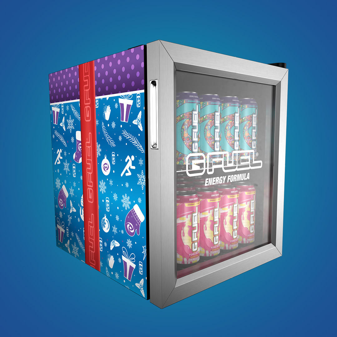 Ok. Who needs this FESTIVE G FUEL FRIDGE for their setup?? Lemme know...❄️ 👀 💬