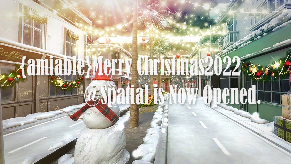 My space is still having a Christmas ver. If you missed it, please feel free to visit and enjoy🧑‍🎄🎄🎁

#Spatial のメインストアをクリスマスまでの期間クリスマスバージョンにデコレーションしておりますので是非まだの方はお立ち寄り頂けますと幸いです🎄

#Metaverse #Christmas #Spatian