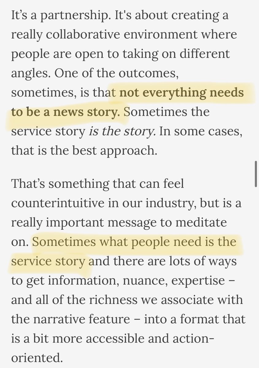 As news consumption evolves for younger generations and new platforms, this point by <a href="/griffithgreene/">Megan Griffith-Greene</a> -- understanding what info people need AND in what form -- is where publishers and news SEOs will win or lose the battle for audiences. wtfseo.substack.com/p/ask-a-news-s…