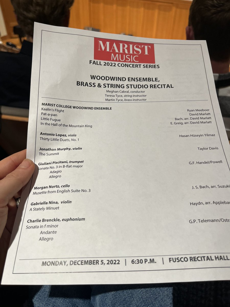 So excited to be a part of this!!! <a href="/Marist/">Marist University</a> <a href="/maristmusic/">Music at Marist</a>