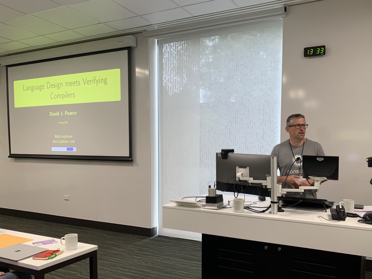 James Noble (@jameskjx) on Twitter photo <a href="/whileydave/">David J. Pearce</a>’s keynote at GPSLE - about @whileylang and Dafny. @dafny@splashcon <a href="/GPCECONF/">GPCE</a> <a href="/sleconf/">SLE Conference</a> <a href="/whileydave/">David J. Pearce</a>’s keynote at GPSLE - about @whileylang and Dafny. @dafny@splashcon <a href="/GPCECONF/">GPCE</a> <a href="/sleconf/">SLE Conference</a>