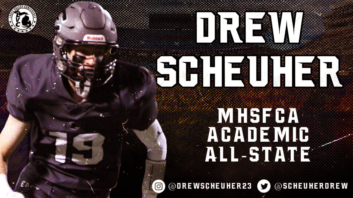 Drew Scheuher (<a href="/ScheuherDrew/">Drew Scheuher</a>) received the honor of Academic All-State from <a href="/michiganhsfca/">MHSFCA</a> with a GPA of 4.123! 
#BeEAST | <a href="/CoachToppSLEHS/">Jacob Topp</a>