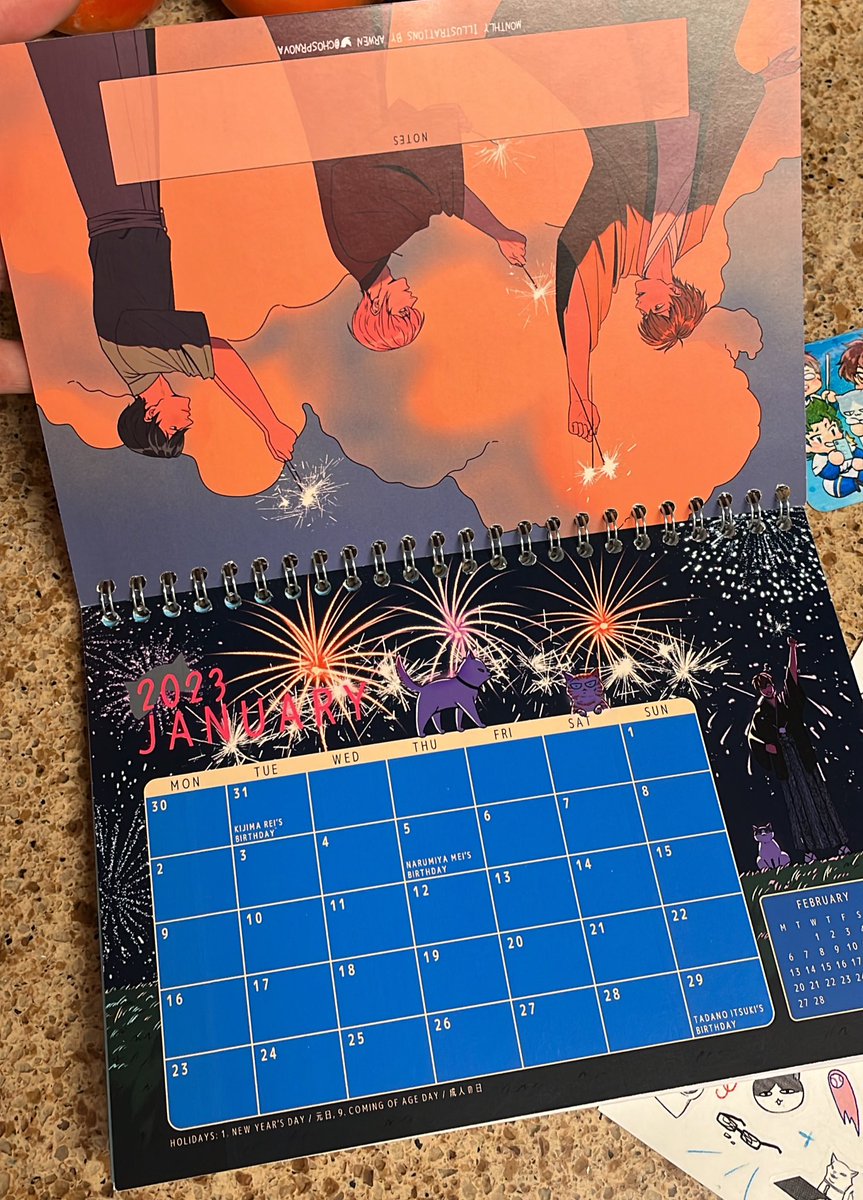 happy mail day! my daiya no cat calendar came in today!! 

there's still extras available at the shop btw! https://t.co/CcYmR8M1AZ 
