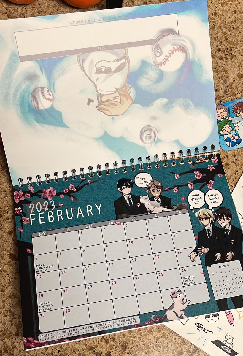 happy mail day! my daiya no cat calendar came in today!!
there's still extras available at the shop btw! https://t.co/CcYmR8M1AZ
