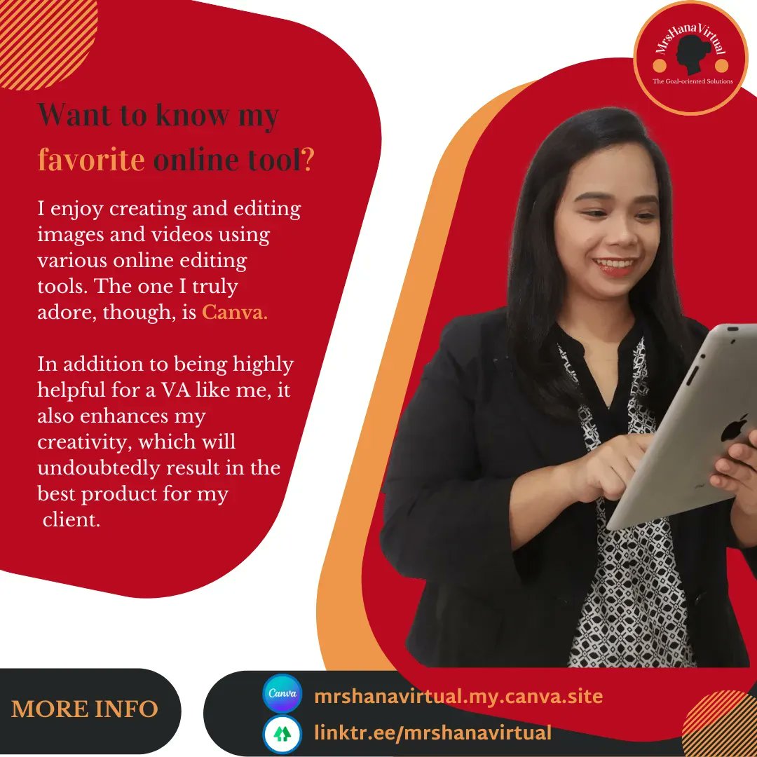 mrshanavirtual's tweet image. I enjoy creating and editing images and videos using various online editing tools. The one I truly adore, though, is Canva🤗

To learn more you can check my portfolio at mrshanavirtual.my.canva.site 

#mrshanavirtual #virtualassistantforcreatives #virtuallearning