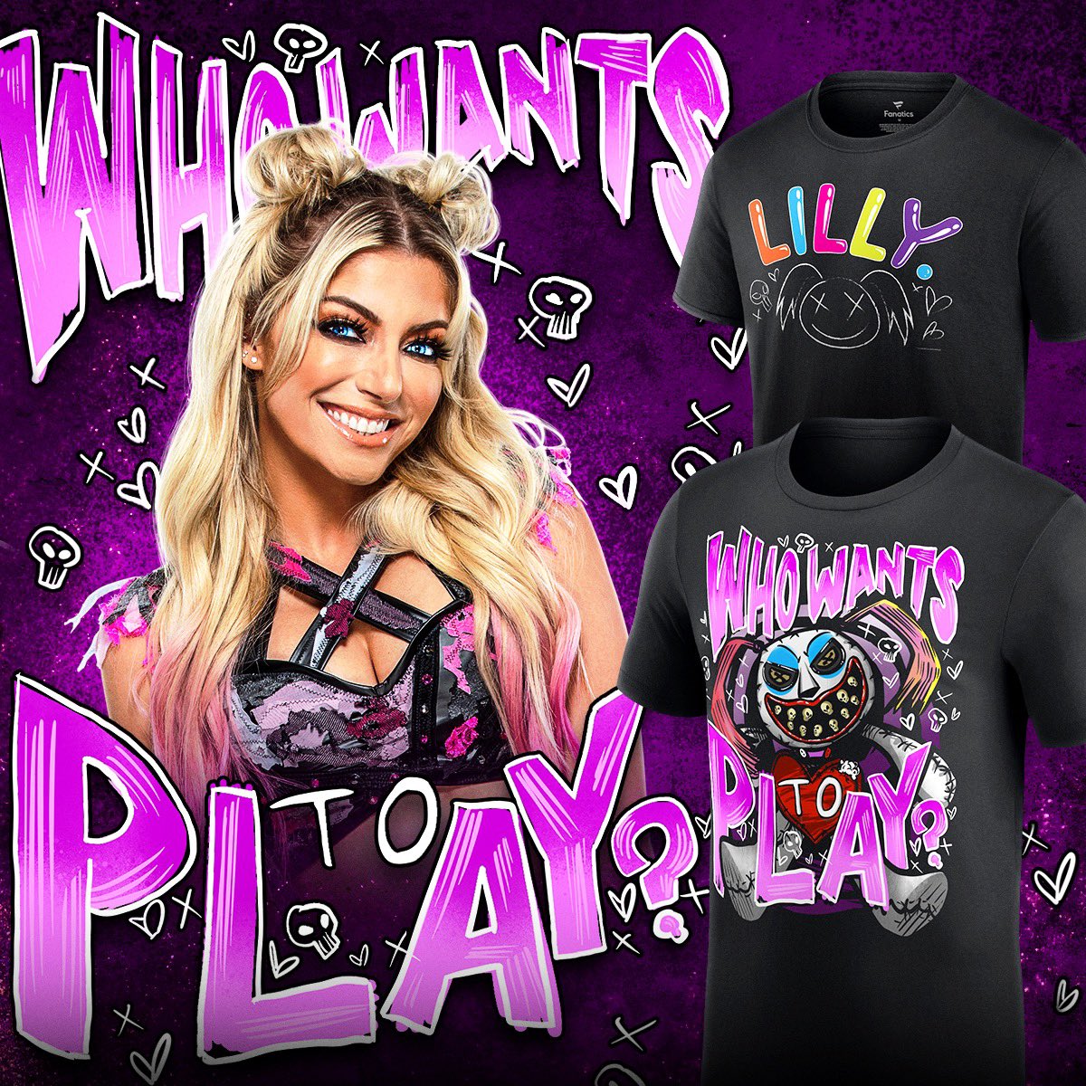 Sprede klassisk oase WWEShop.com on Twitter: "Who wants to play? Check out these NEW Alexa Bliss  T-Shirts today! Available now at #WWEShop #WWE 🛒: https://t.co/JhumdGfkTv  https://t.co/HTbuIeo0oj" / X