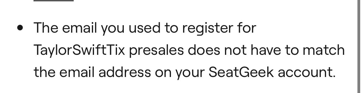 ginaaa's tweet photo. @TheIrelandBelle @JaythaSwiftie @blakeerose13 Except Glendale ticket sales were through Seat Geek! Email account was irrelevant because of that. The link where this info was hosted on Seat Geek is no longer valid but I have this screenshot. https://t.co/0AWTMHNqFg