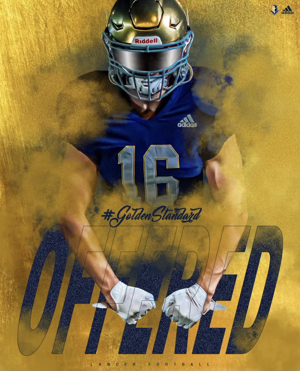 After a great conversation with <a href="/kellensoulek79/">Kellen Soulek</a> , I am blessed to say I have received my 1st offer from Mount Marty university! 
<a href="/FBcoachsantiago/">Mike Santiago AFCA Club-35</a> <a href="/ButtonAthletics/">Central Catholic High School Athletics</a> 
<a href="/MMULancersFB/">Mount Marty Football</a>