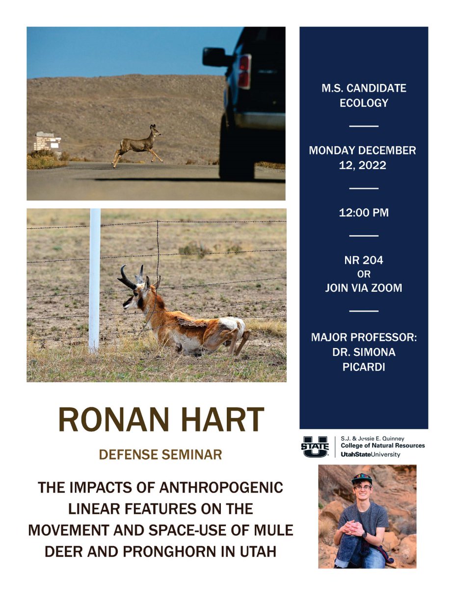 I'm defending next week (December 12 at 12pm MT)! Yep that is 12/12 12:00 ☺️ Come watch me talk about logRSS and home ranges! 
usu-edu.zoom.us/j/3100940363?p…