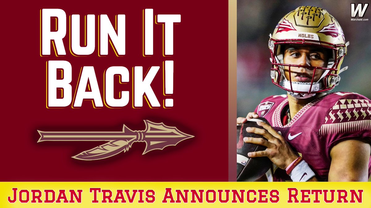 🚨 RUN IT BACK! 🚨 @FSUFootball quarterback Jordan Travis is locked in for 2023.