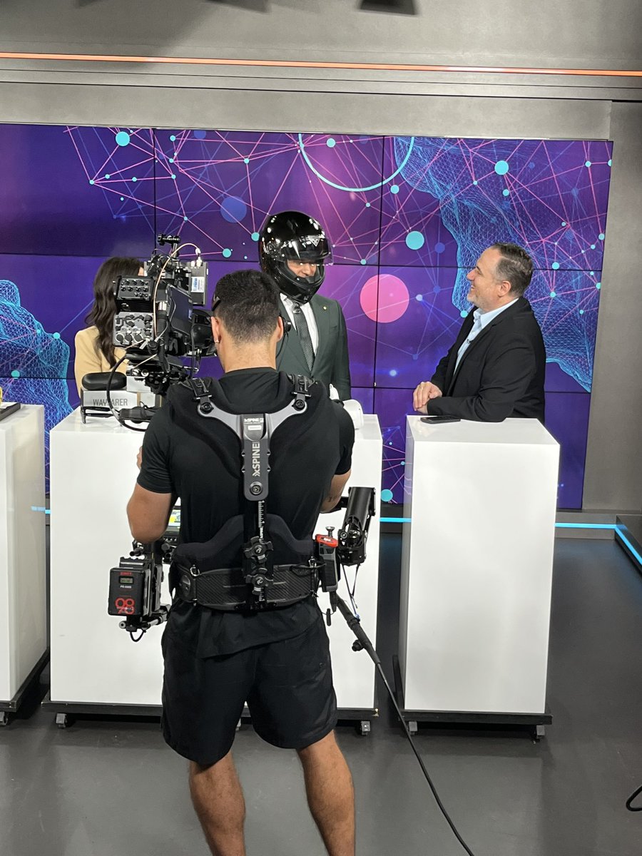 Good Morning Australia! <a href="/TheTodayShow/">The Today Show</a> and <a href="/trevorlong/">Trevor Long 💻 📱 📺 📻</a> get hands on with the Forcite MK1S.