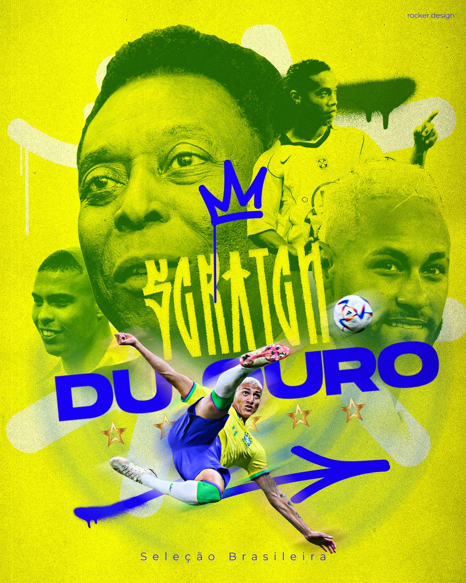 RockVrs's tweet photo. Hoy la inspiración para este poster
fue @pelé y @cbf_futebol  con su Joga Bonito
#scratchduouro https://t.co/oO9MCmWOCB