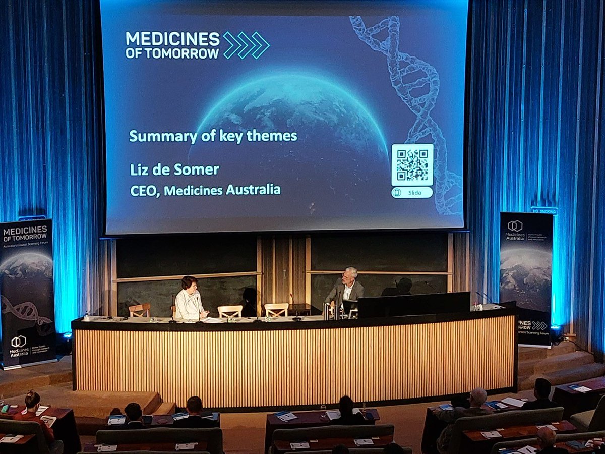 Medicines Australia (@medicinesaus) on Twitter photo “Clinical trial design needs to involve patients. We should have been doing this for 20 years or more, but we are only doing this now. We need to do it better.” - <a href="/LizdeS_MedAus/">Elizabeth de Somer</a>, CEO of Medicines Australia at #MedicinesofTomorrow #MedicinesMatter #NextGenMeds “Clinical trial design needs to involve patients. We should have been doing this for 20 years or more, but we are only doing this now. We need to do it better.” - <a href="/LizdeS_MedAus/">Elizabeth de Somer</a>, CEO of Medicines Australia at #MedicinesofTomorrow #MedicinesMatter #NextGenMeds