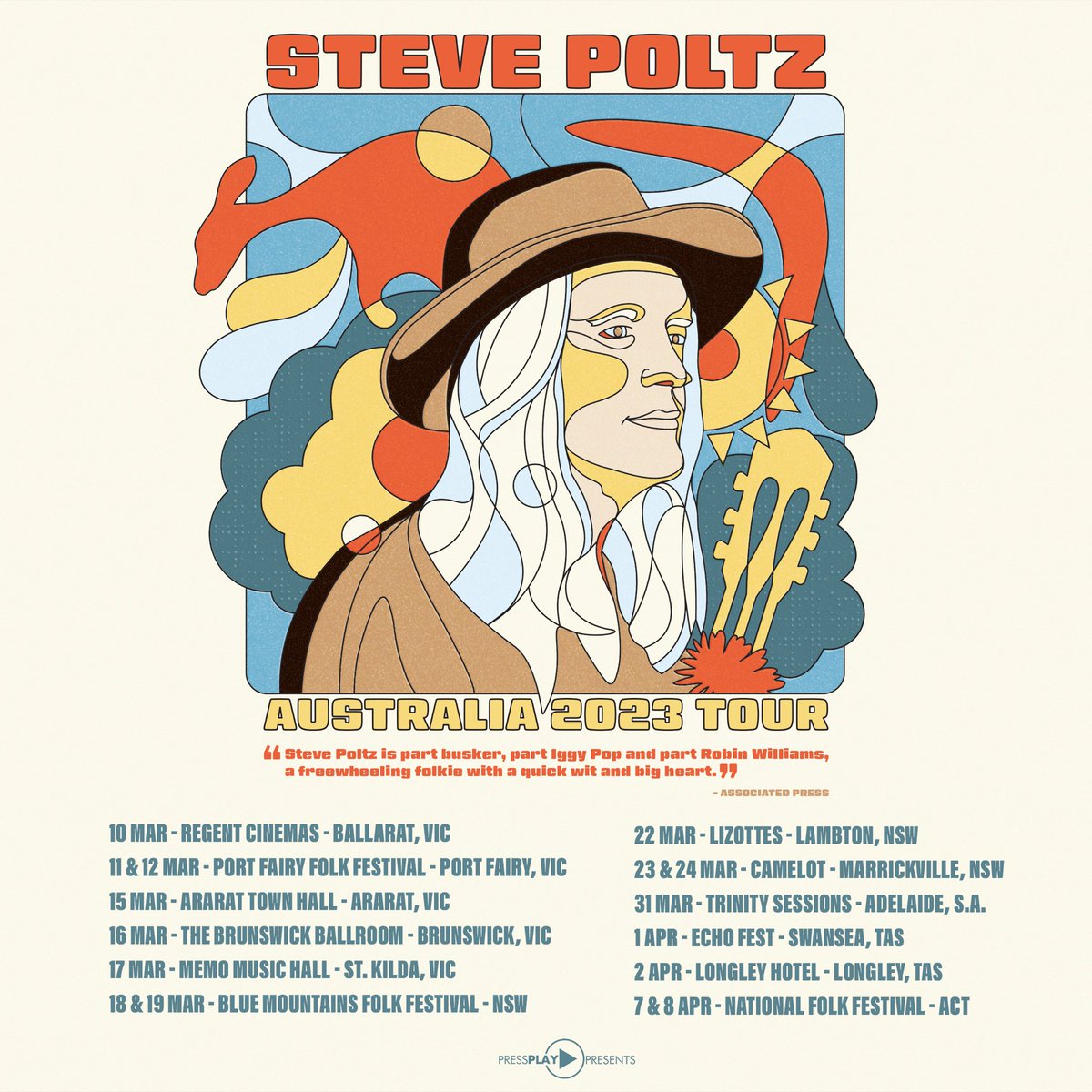 Australia tour dates and tix up at poltz.com