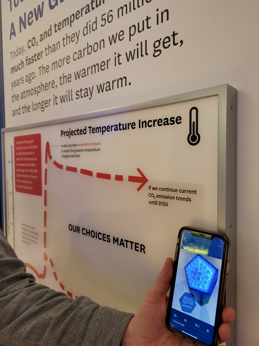 CellfOrganized's tweet image. Wow! What ana amazing day! My carboxysome exhibit has made it to the Smithsonian!!