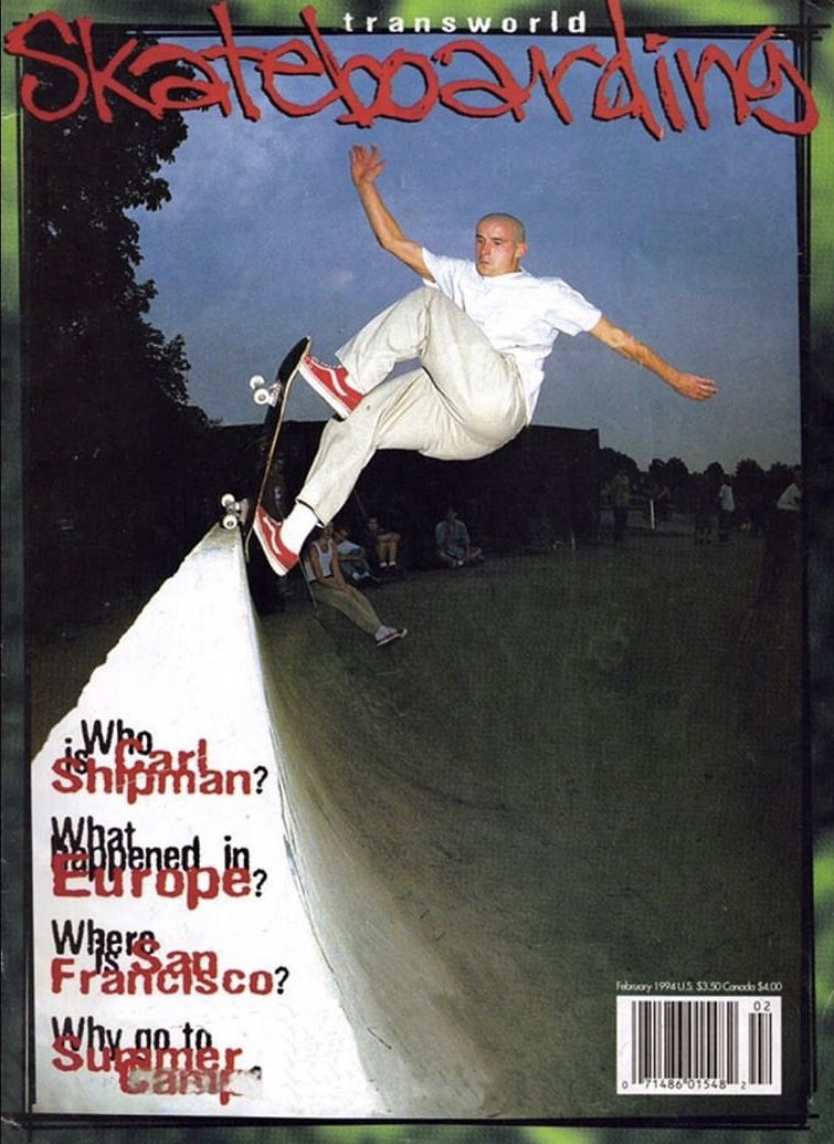 StereoSkate's tweet photo. Stereo Classics legend Mike Frazier ๐ front blunt at Harrow Skatepark for the cover of @TransWorldSKATE Feb. 1994 โข Photo: Dave Swift
#MikeFrazier
#30YearsOfStereo
#StereoSince92 ๐บ๐บ https://t.co/rVhB5toFc8