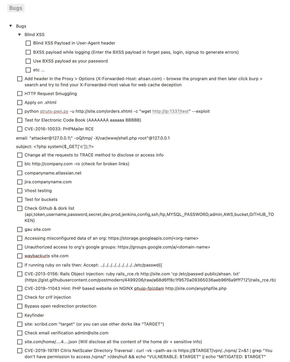 aacle_'s tweet image. 🌞 Bug bounty Checklists  
#bugbounty #Infosec

Contains : Authentication, Bugs Checklists and Authentication Checklist in Registration Form

Checklists : ⬇⬇⬇⬇