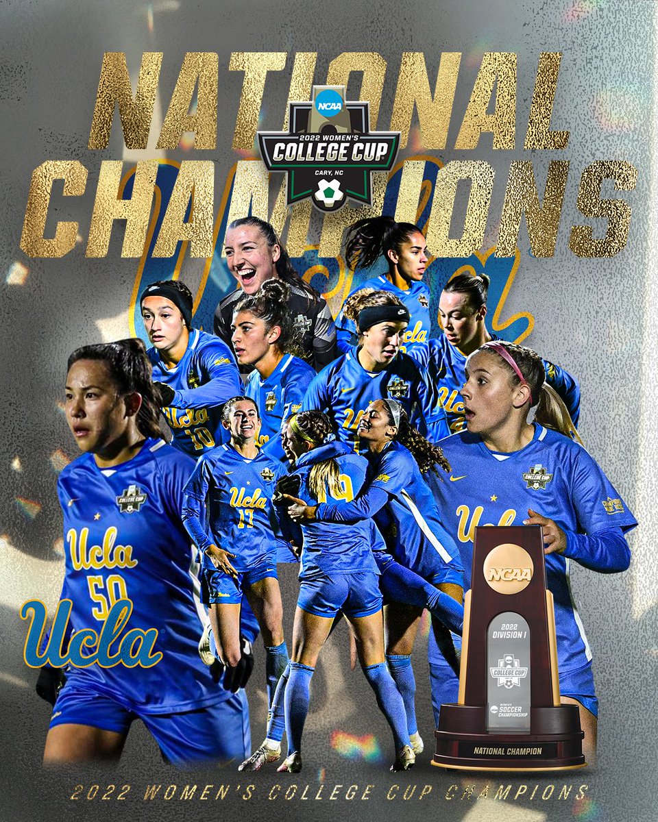 🏆 UCLA NATIONAL CHAMPIONS 🏆 @UCLAWSoccer completes the comeback to become the 2022 #WCollegeCup National Champs!