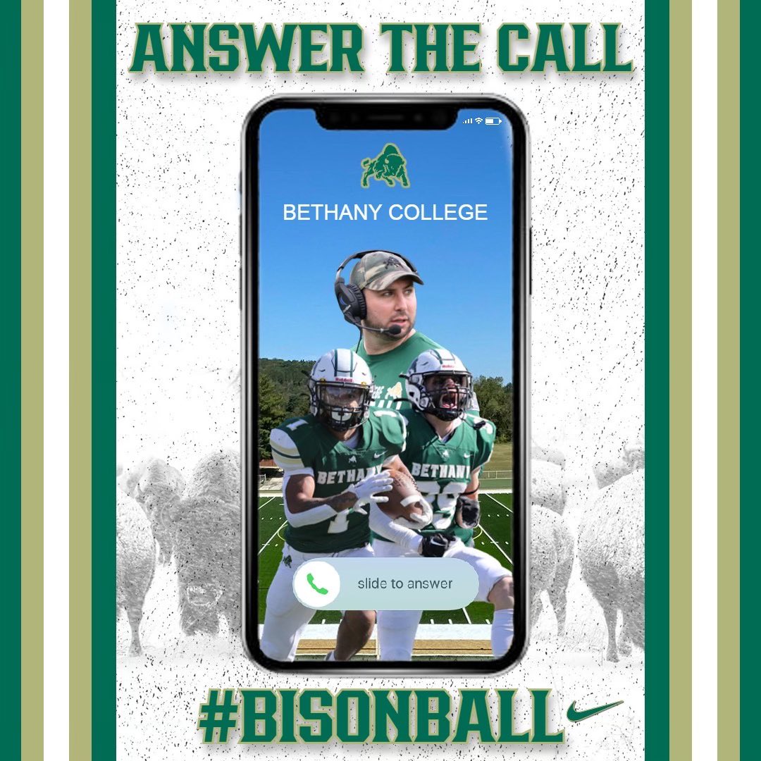 After speaking with @CoachRancBC I'm excited to announce I've received an offer to continue my football career at Bethany College.