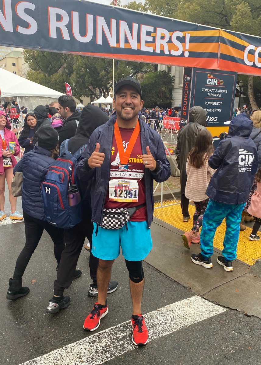 SuptDaveGordon's tweet photo. Job well done for our three relay teams that represented SCOE at Sunday’s CIM. You trained, ran the race, and made it to work this morning even though your muscles were tired. Great job Janeen, Jared, Daniel, Dave, Jennifer, and Marcella! #SCOEstrong #TeamSCOE, #CIM2022 https://t.co/asEZeLN9Sf