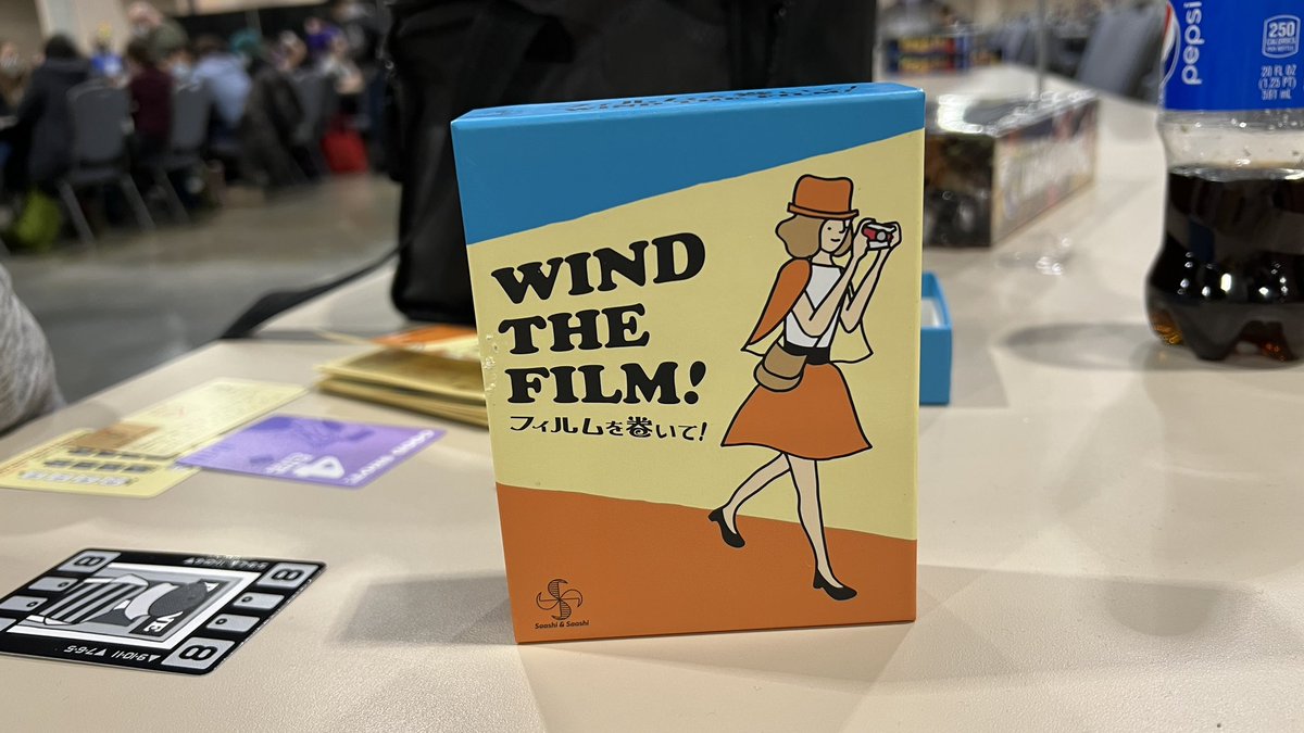 WatchItPlayed's tweet image. Oh, this was fun! Was taught Wind The Film (a game I’ll now be hunting down) by @bishopbroly - an abstract card game with a theme that really does work. An aces teach by Dwayne, and so good to play with Jeff &amp;amp; Jamie during the show. @fosterthemeeple