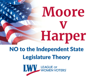 Join us on 12/7 at 4 pm at the DuPage County Courthouse for our sister rally with <a href="/LWV/">League of Women Voters of the US</a>. SCOTUS will hear oral arguments in Moore v. Harper on the so-called “independent state legislature theory”, which would have far-reaching implications for the future of  our democracy.