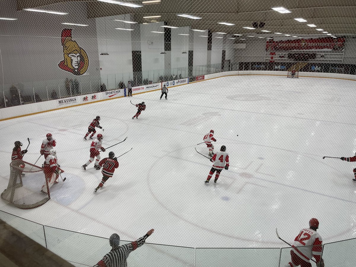 Kemptville with a 5-2 win over Pembroke. Kemptville RD Theo Avila (07) had a great game and used his high-end skating to create plays in transition. RW Liam Mark (07) and G Aymen Eljaji (07) had standout games for Pembroke. <a href="/ScoutingService/">HockeyProspect.com</a> #OHLDraft