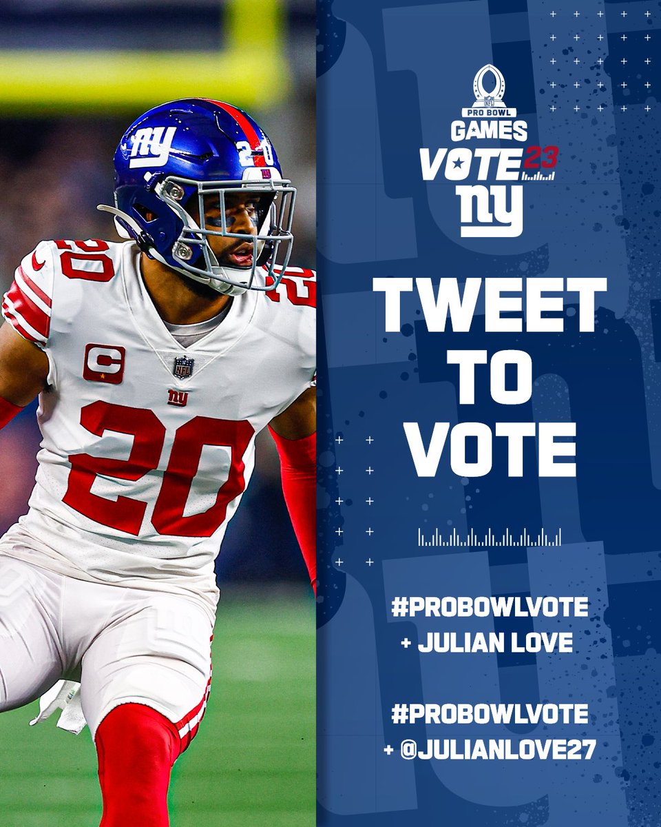 Retweet 🔵⚪️ #ProBowlVote Julian Love