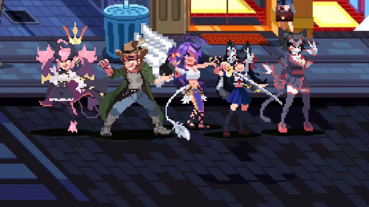 JohnnyRay260's tweet image. ‼️A NEW CHARACTER JOINS THE ROSTER

WAVE 3

Sprite commission in the style of River City Girls. 👀♥️