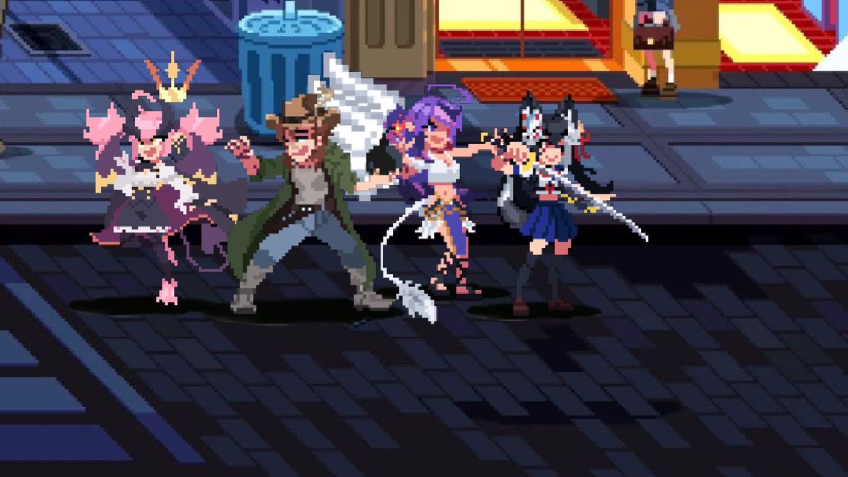 JohnnyRay260's tweet image. ‼️A NEW CHARACTER JOINS THE ROSTER

WAVE 3

Sprite commission of @IggiDayo in the style of River City Girls. 💖