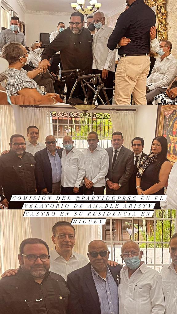 Hoy encabezando una nutrida comisión del <a href="/PartidoPRSC/">Partido Reformista Social Cristiano</a> ,presentamos nuestro respeto a los restos del más querido de los Altagracianos #AmableAristyCastro !!!
<a href="/Papitocruzrd/">Rafael Cruz</a> <a href="/MaximoCastroS1/">MaximoCastroS</a> <a href="/johnnyjones58/">Johnny Jones</a> <a href="/JoanFdez/">Joan Fernández Osorio</a> entre otros.