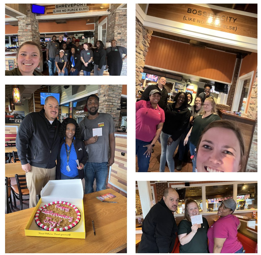 amberolman_'s tweet photo. PJ and @NekaWilliams12 took a trip down I20 to come #PlayRestaurant with Shreveport and Bossier City today. We did lots of storytelling and coaching along the way. Feedback really is priceless with this team as we get #ChilisClean! #chilislove that we are #BetterTogether 🌶❤️🌻 https://t.co/zZ98jc8XtW