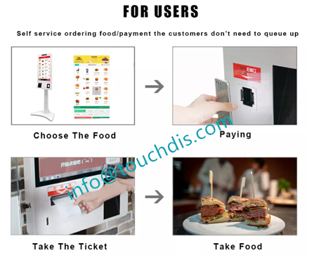 JennySenke's tweet photo. Smart food ordering kiosk, make the selfpayemt more convenient,efficient and attractive.
Support customization.
● Sizes:24 27 32 
● Type: PCAP touch 
● Resolution: 1920*1080 
● Color: white ( customization supported) 
● System: Android/win7/win10 https://t.co/bAnNdMUvY2