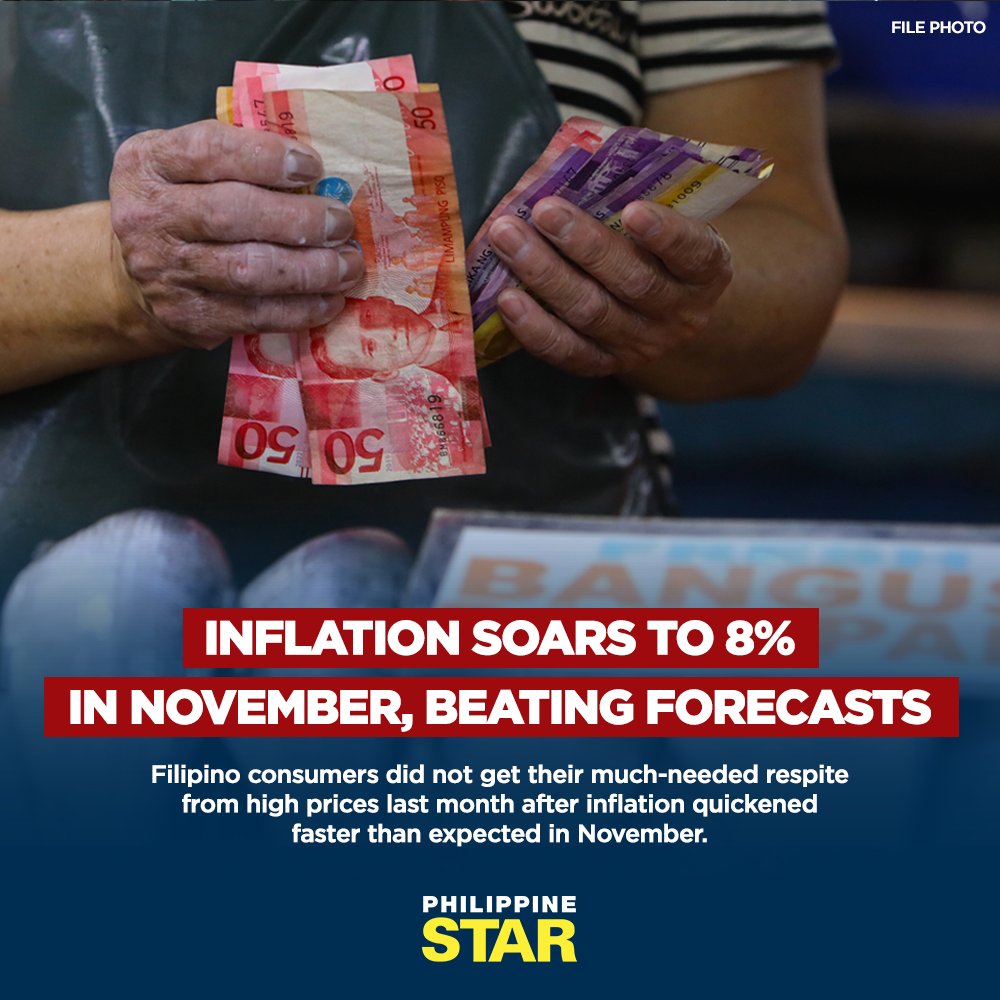 The Philippine Star on Twitter "The Philippine Statistics Authority reported that inflation