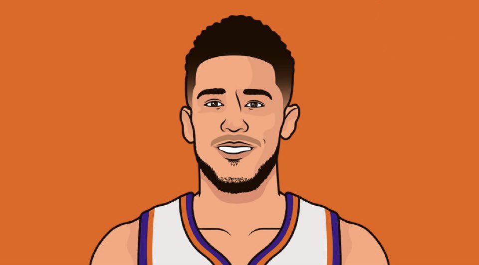MavsMuse's tweet photo. Luka at half:            Booker at half:

24 PTS                     7 PTS
6 REB                      1 REB
9-13 FG                   2-9 FG
+ 25                         - 23

— Not the 1st time this has happened… 🤣 #MFFL https://t.co/b5ThVcnEBZ