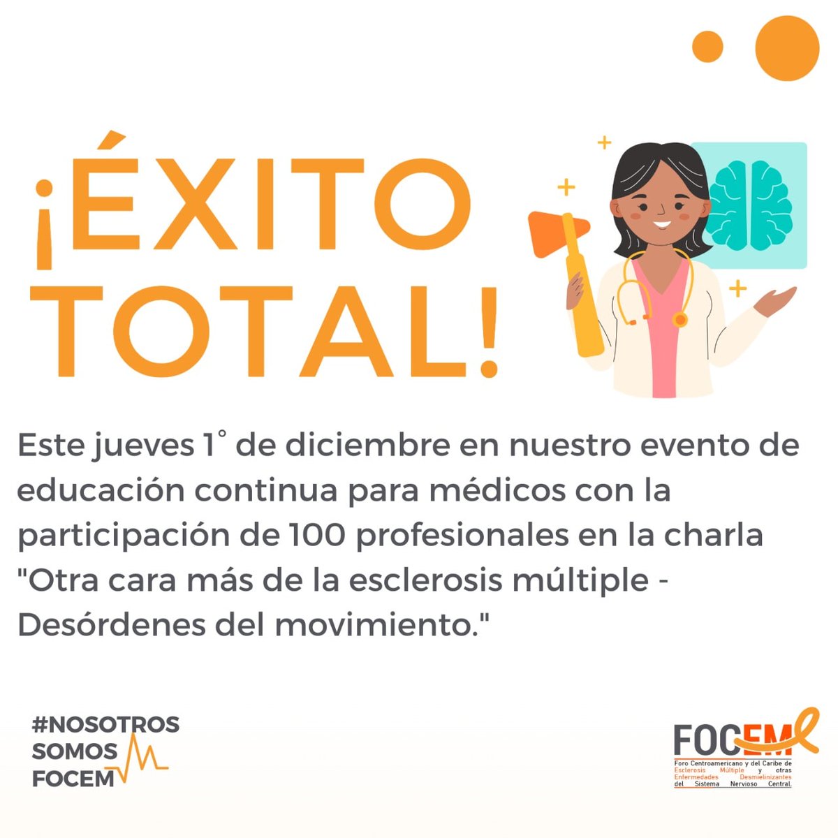 Focem_EM's tweet photo. Gracias a todos los médicos que nos acompañaron.

Estén atentos porque pronto tendremos más actividades. 

#Focem https://t.co/nKKigperlk