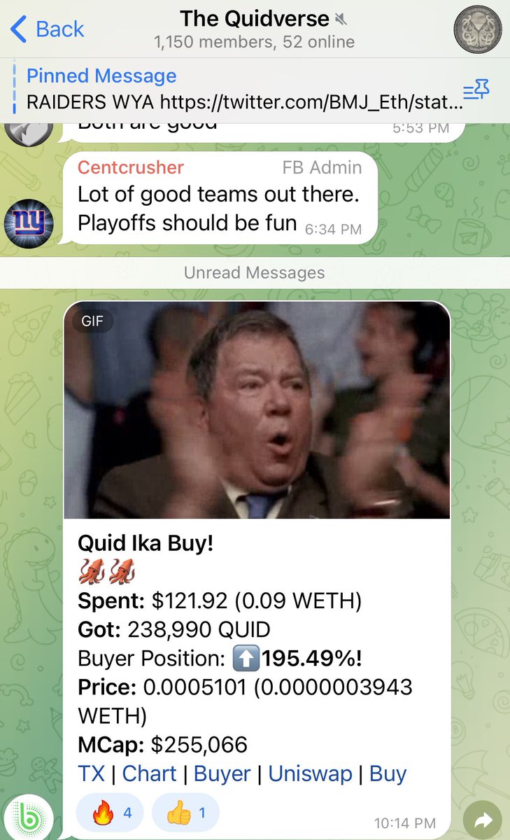 quidikatoken's tweet photo. Cramer screaming “sell”? You know what this means, the #crypto bottom is in! We saw some beautiful #QUID buys today 🦑 Coincidence? 🤔 

#QUID #ETH #BTC #SOL #SHIB https://t.co/EunrC4O6lA