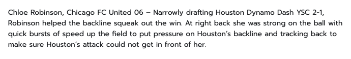 Thank you <a href="/TopDrawerSoccer/">TopDrawerSoccer</a>  for the nice write-up. We went 2-1 in Champions Cup to finish second in our bracket. Can't wait until March for the next round. Currently looking for winter ID camps.  <a href="/ChicagoFCUGA06/">Chicago FC United GA 05/06</a> <a href="/GAcademyLeague/">Girls Academy</a> <a href="/ChicagoFCUnited/">Chicago FC United</a> <a href="/ImCollegeSoccer/">College Soccer Truth ™</a> <a href="/TheSoccerWire/">SoccerWire</a>