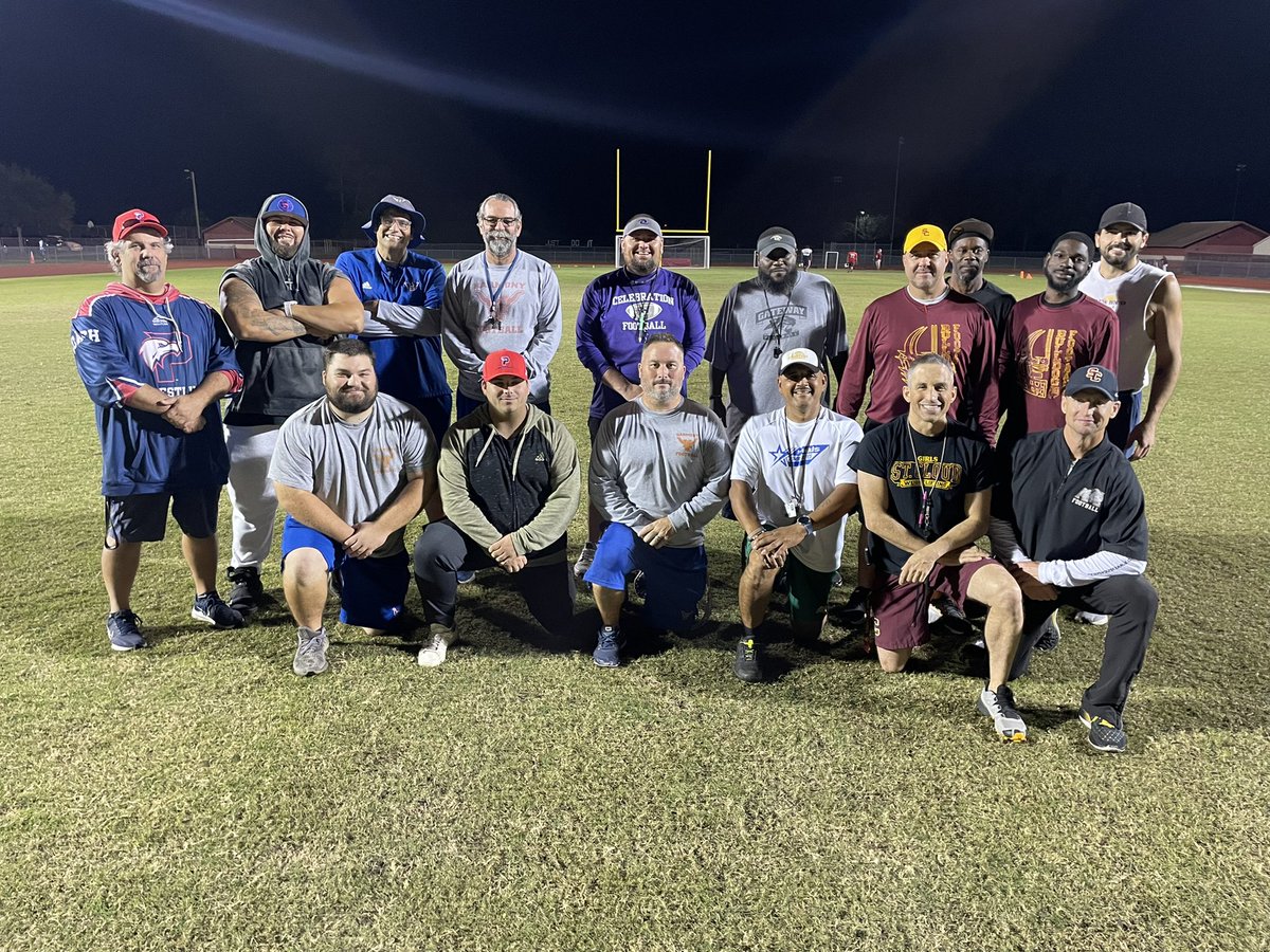 Lucky to have these Football 🏈 coaches working in Osceola. Giving up their time to ensure the Class of ‘23 Seniors have one more time to shine on the Stadium field. Thank You !!!  <a href="/Osceolaschools/">Osceola Schools</a> <a href="/positiveosceola/">Positively Osceola</a> <a href="/OsceolaSports/">News-Gazette Sports</a>