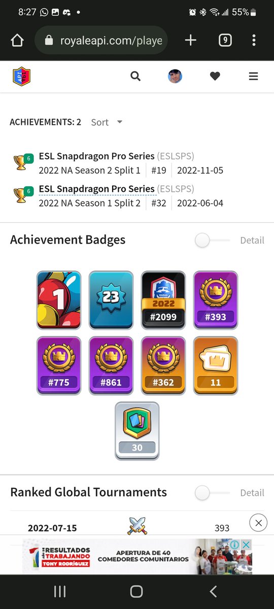 Buscó equipo secundario para tener más actividad en el competitivo 
De preferencia que tengan premios wr