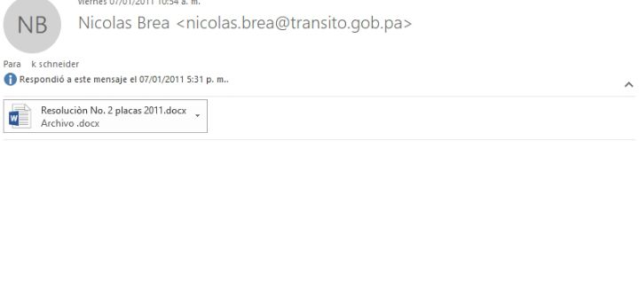 panamapapers22's tweet image. Pero vean cómo la empresa alemana le manda al correo del director del registro público de aquel entonces "Nico" la resolución de ATTT con las especificaciones técnicas de las placas, claro así quién no gana las licitaciones!!!