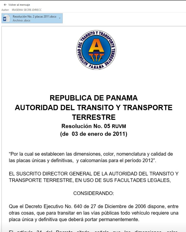panamapapers22's tweet image. Pero vean cómo la empresa alemana le manda al correo del director del registro público de aquel entonces "Nico" la resolución de ATTT con las especificaciones técnicas de las placas, claro así quién no gana las licitaciones!!!