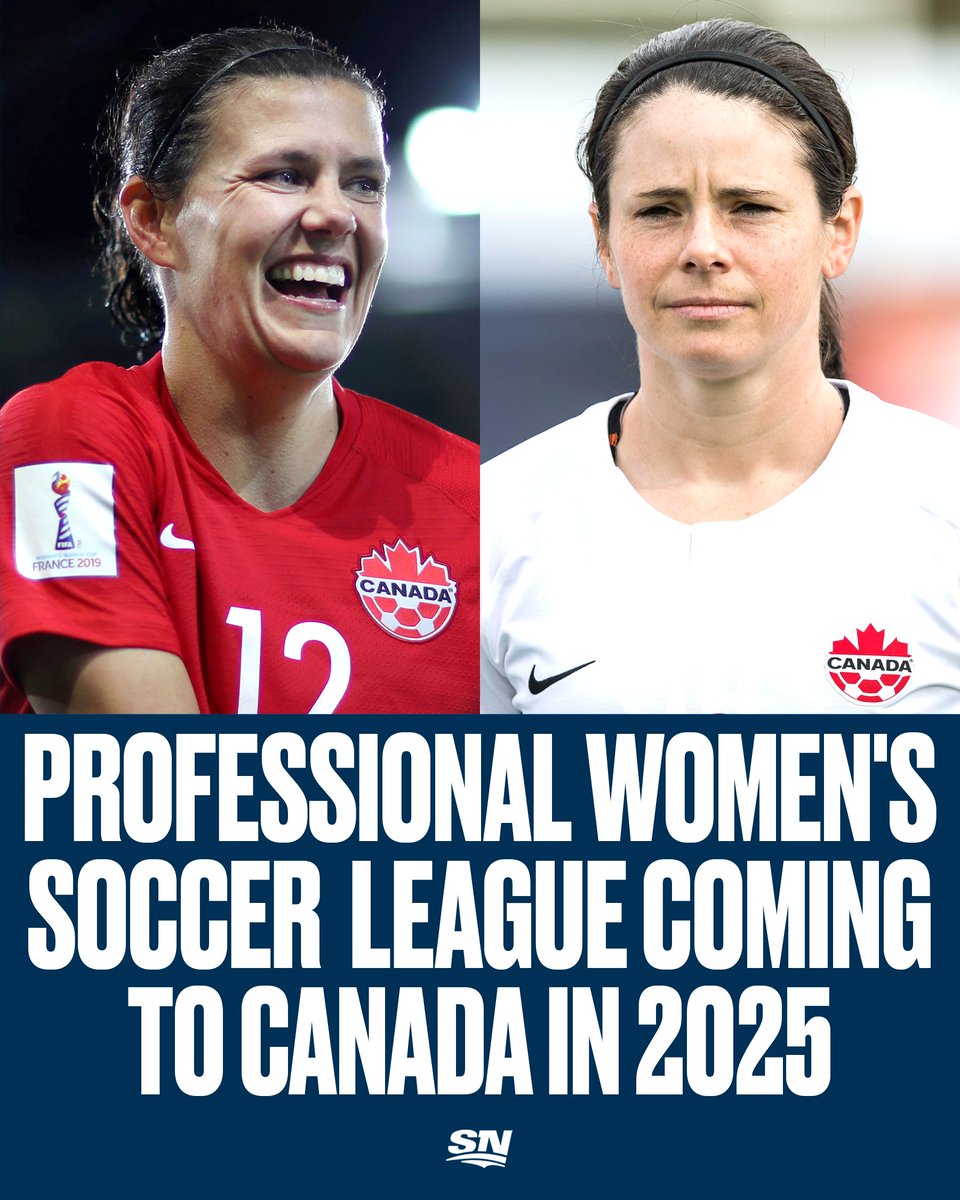 Spearheaded by Christine Sinclair and Diana Matheson, a professional women's soccer league is coming to Canada in 2025! 🇨🇦 ⚽️