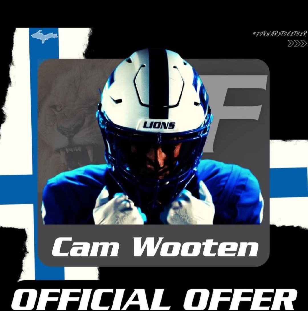CameronWooten04's tweet photo. After another great conversation with @Coach_Saterstad,@FULionsFootball I received another offer today! @Aspirationsgym @Coach_Will_4 @TrinityHSFB https://t.co/YbT2LYNIMK