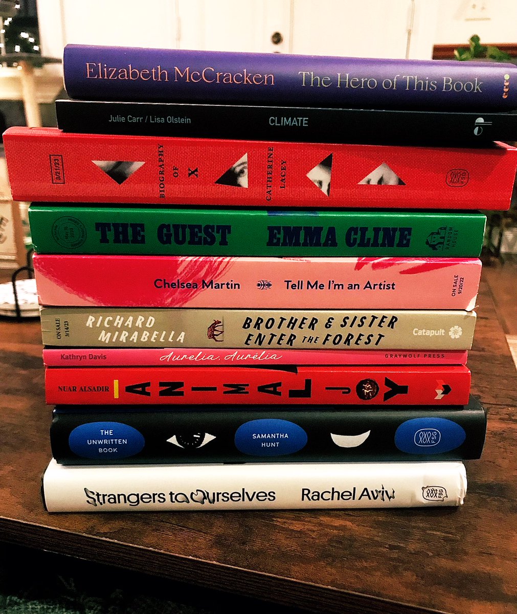 (some of) my favorite 2022 reads (feat. @elizmccracken, @CarrCarrjuli, @_catherinelacey, @_chelsea_martin, @RPMirabella, @FrthPrsnSnglr, @RachelAviv)