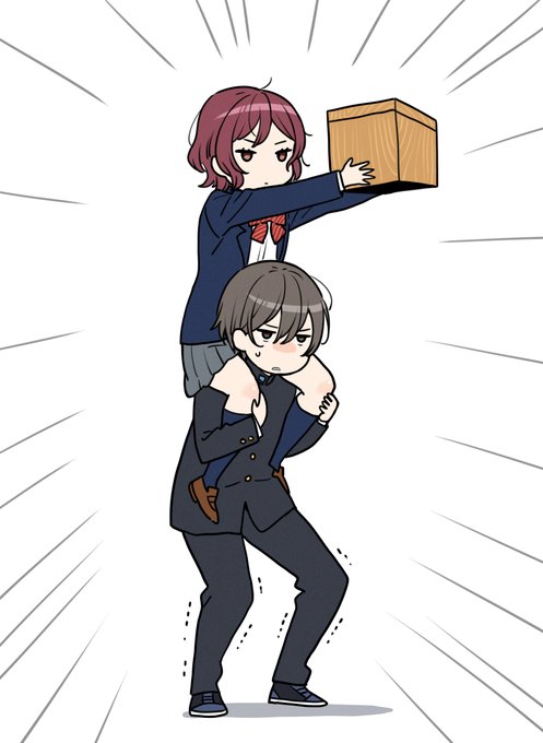 「1boy shoulder carry」 illustration images(Latest)