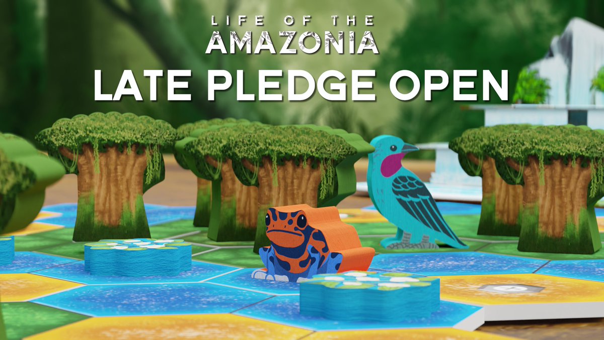 Late pledges for [Life of the Amazonia] are now Open! Follow the link below and make sure you don't miss out on your last opportunity to pledge for our Kickstarter Edition(KS exclusive & promo pack included). life-of-the-amazonia.backerkit.com/hosted_preorde…