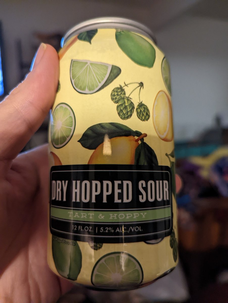 slithymatt's tweet photo. State of Brewing Advent, Dec 5: Dry Hopped Sour. I'm not a huge fan of really tart sours, and this is refreshingly mild. Maybe a bit too mild, as the hops are also pretty light. The acidity keeps it from being completely bland, and it's quite… https://t.co/esjVqze29u https://t.co/Pqo8142QNK