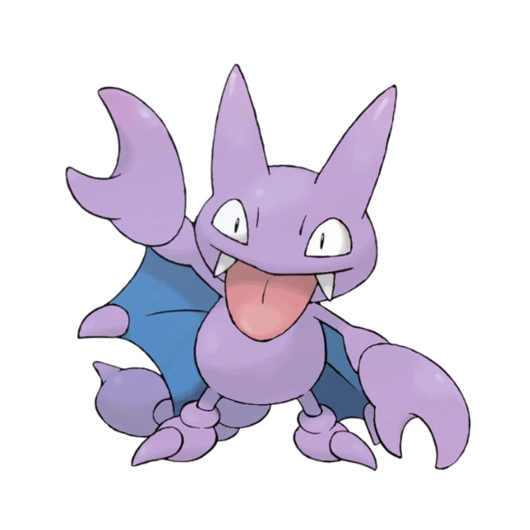 PaternalShackle's tweet photo. @KUNAITHROWING 
Shiny Gligar! A funky fellow with high speed and defense, Gligar live on steep cliffs and silently glide down upon prey. They aim for the target's face, obscuring their vision with its wings before striking with its stinger to inject poison. 

also he blep https://t.co/XhwtdaiSd6
