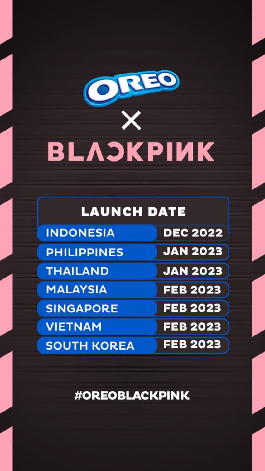 BLACKPINK x Oreo Launch Date